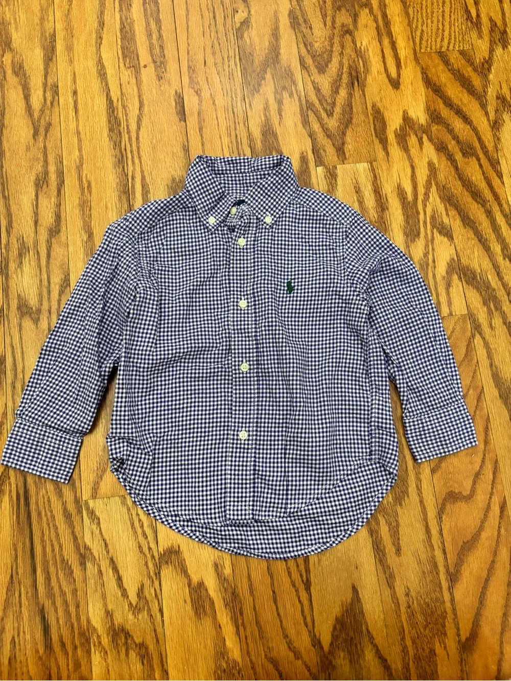 Ralph Lauren Toddler Boys 2T Button Down Shirt Bundle Gingham Plaid Oxford